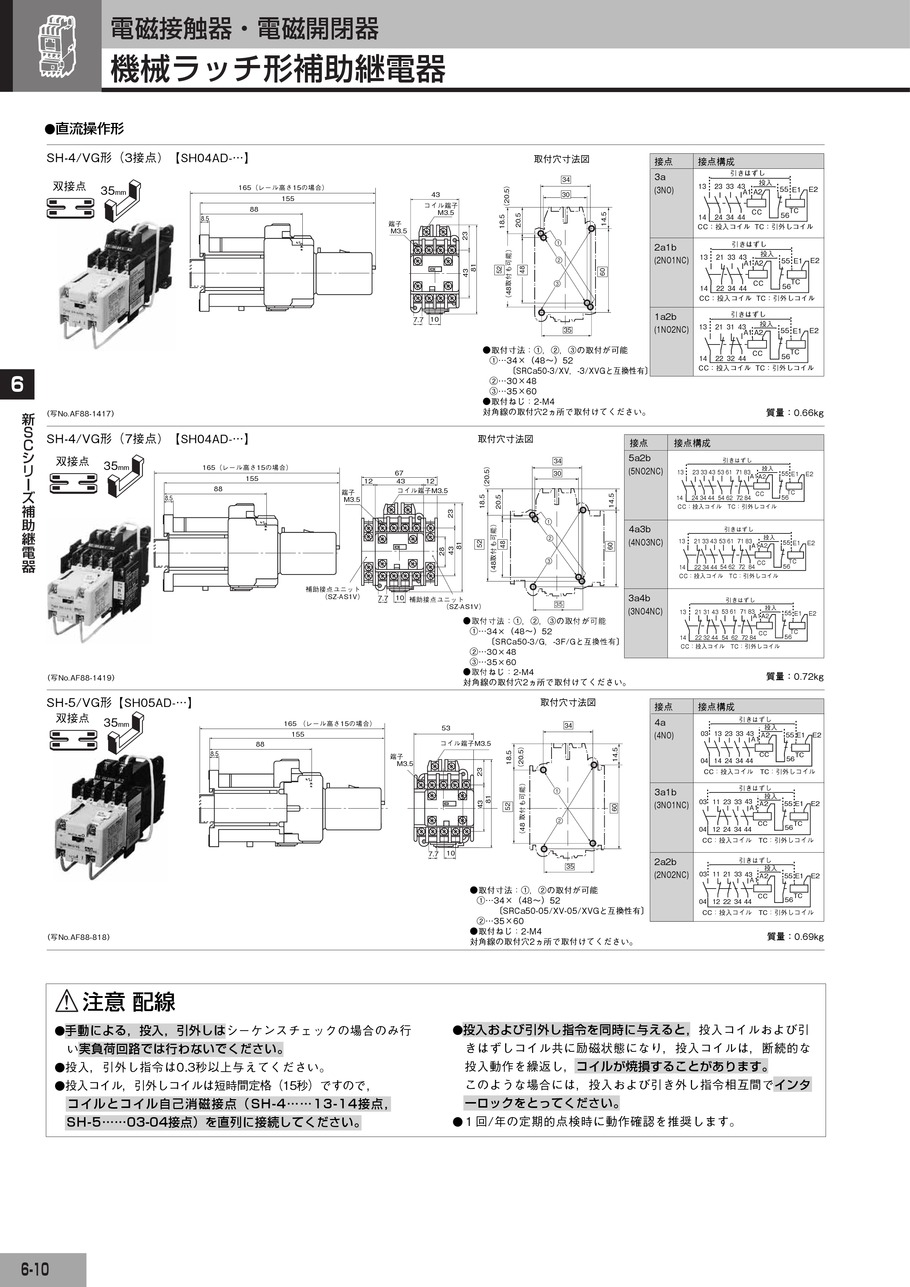 富士電機 標準形電磁開閉器 ケースカバー無 SW-5-1-200V-3.7KW-AC200V