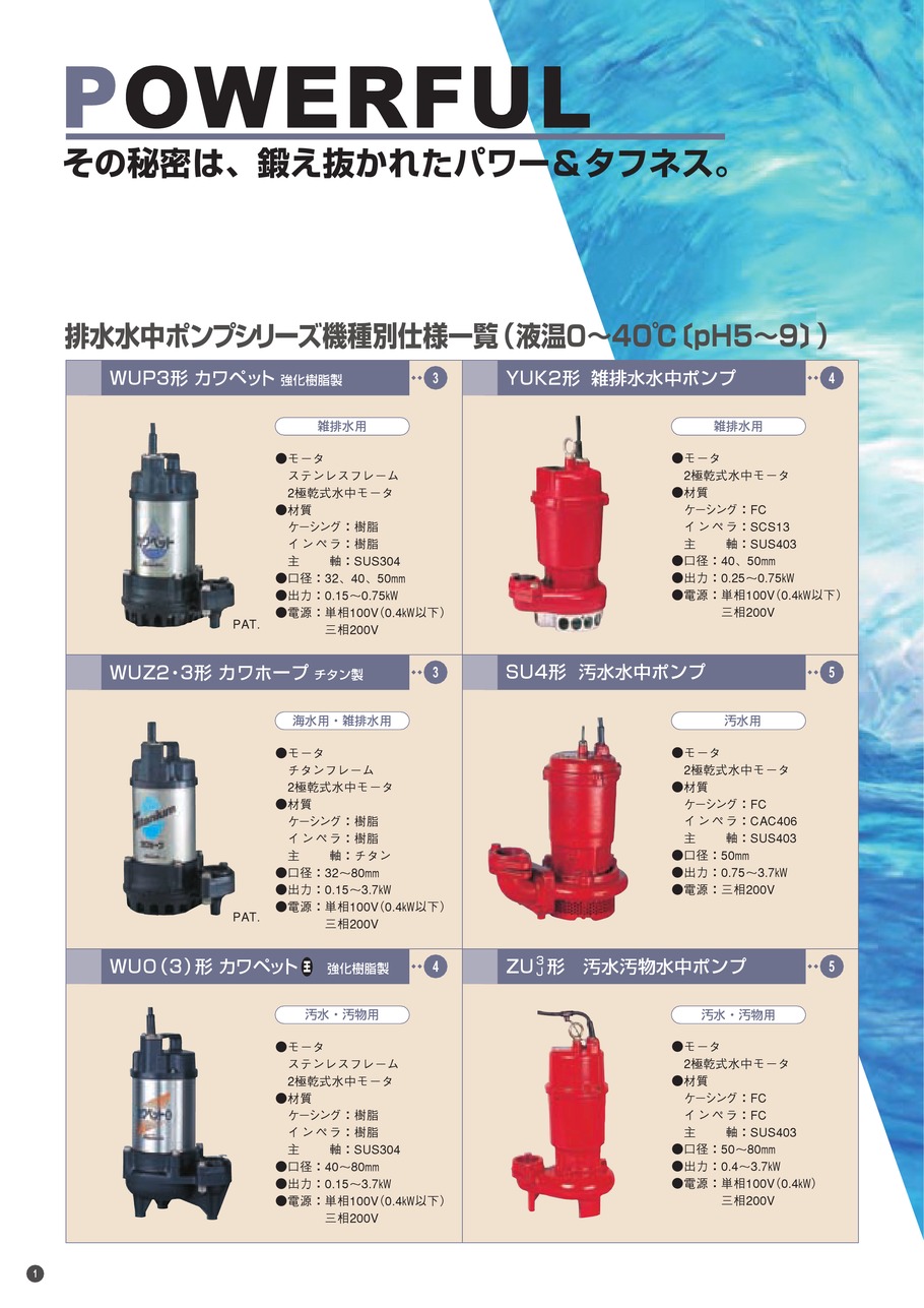 同梱不可】 S.S net川本ポンプ 水中ポンプ 汚水用 自動運転型 排水