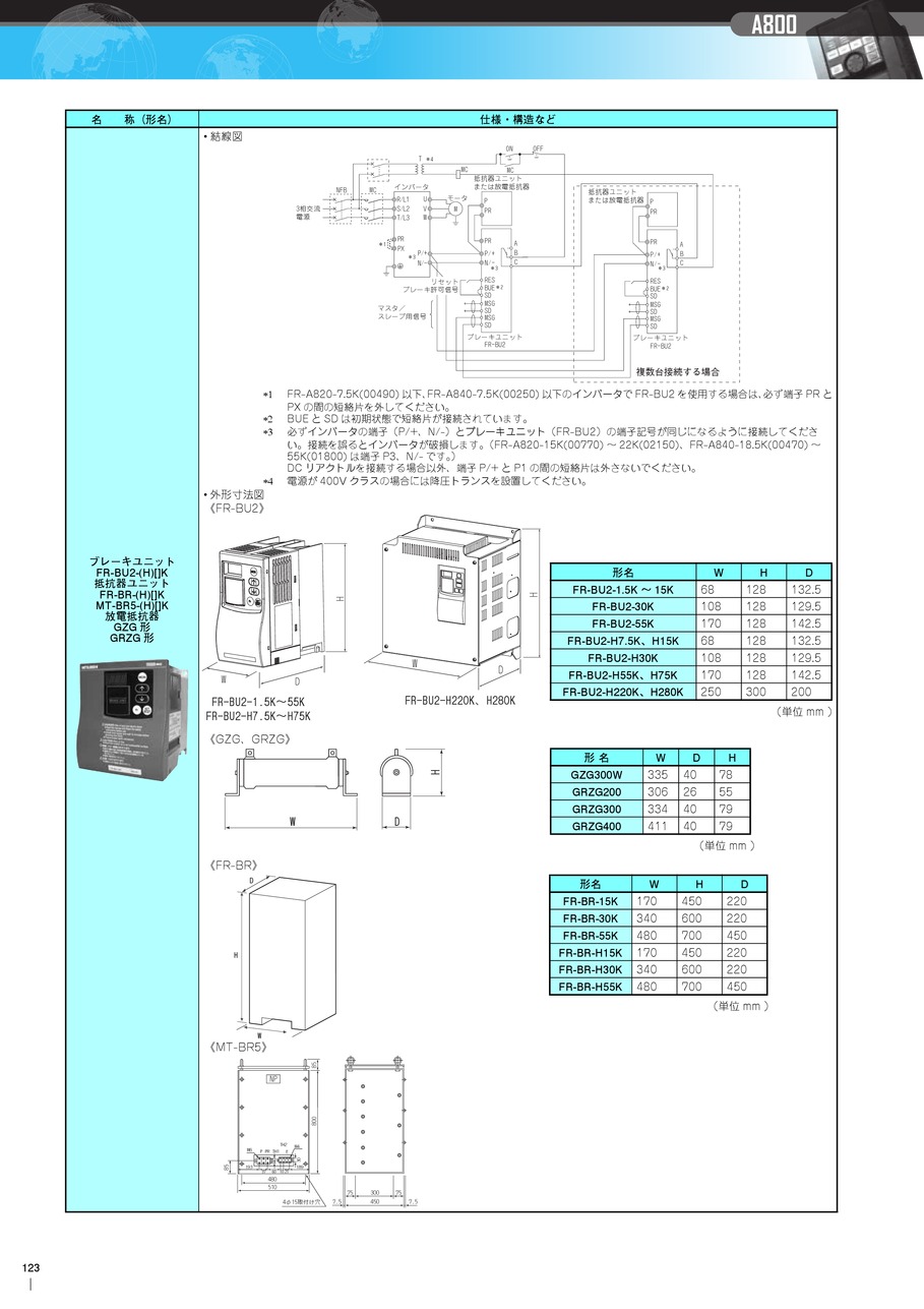 三菱電機 FR-A840-5.5K-1 高機能・高性能インバータ FREQROL-A800シリーズ 三相400V 定格容量5.5kw - 4