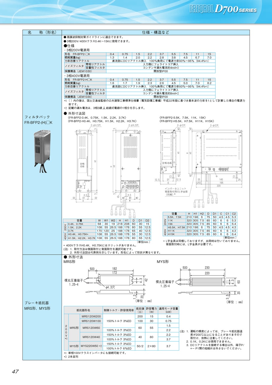 三菱電機インバータ FREQROL FR-E740-3.7K 保証付き