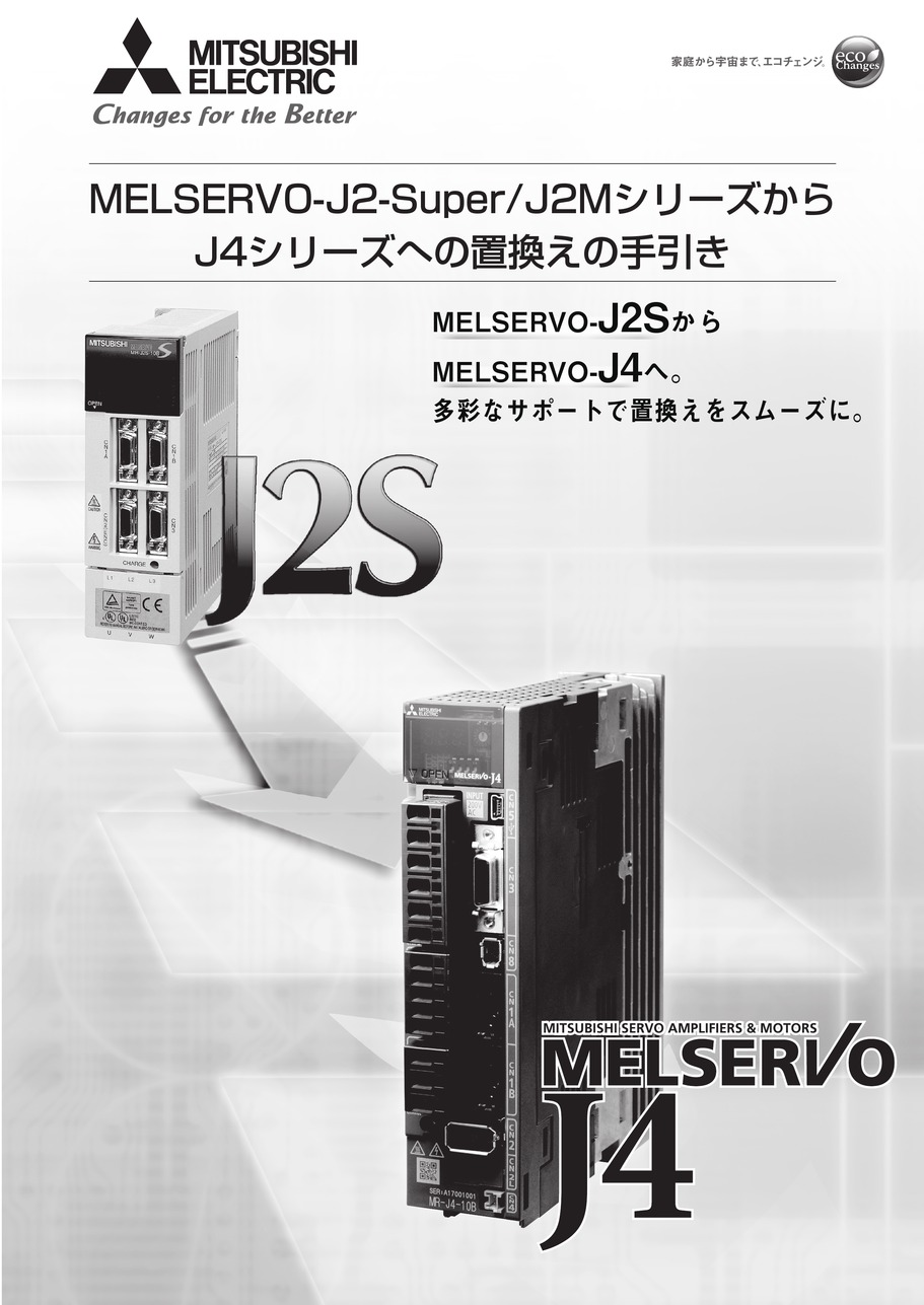 OHd@()@MELSERVO-J2-super/J2MV[Yi4ւ̒u̎