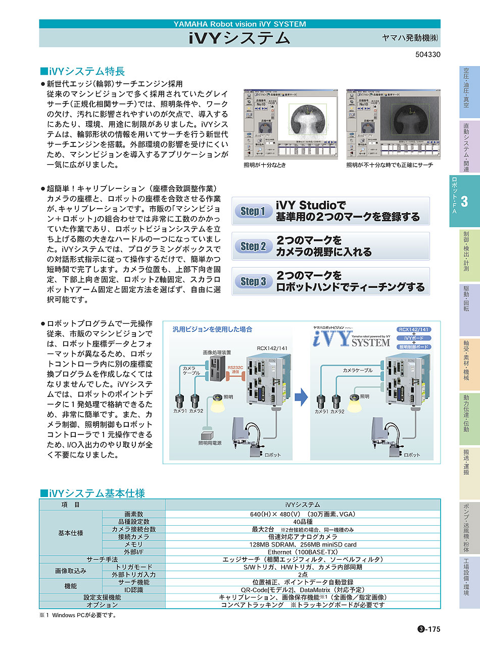 ヤマハ発動機(株)　iVYシステム　P03-175　ロボット・ＦＡ機器　価格