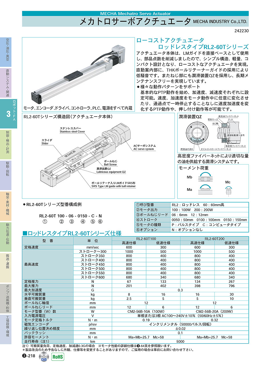 MECHA_INDUSTRY_Co.,LTD.@[RXgAN`G[^@bhX^CvRL2-60TV[Y@JgT[{AN`G[^@{bgEe`@@P03-218@i