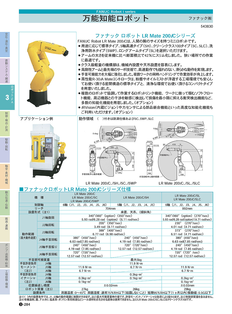 ファナック(株)　万能知能ロボット　ロボット・ＦＡ機器　P03-284　価格