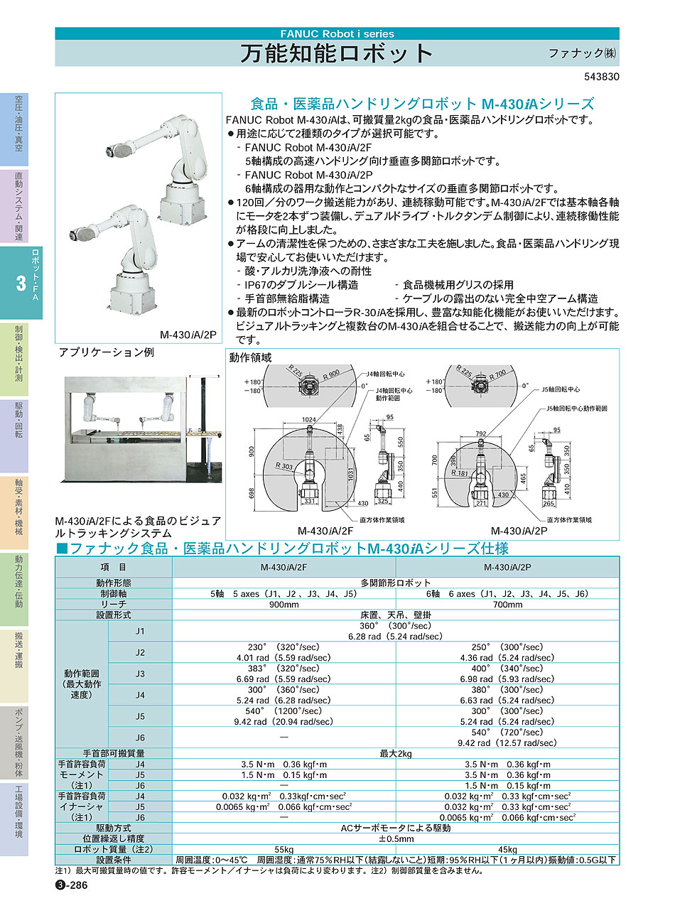 ファナック(株)　万能知能ロボット　ロボット・ＦＡ機器　P03-286　価格