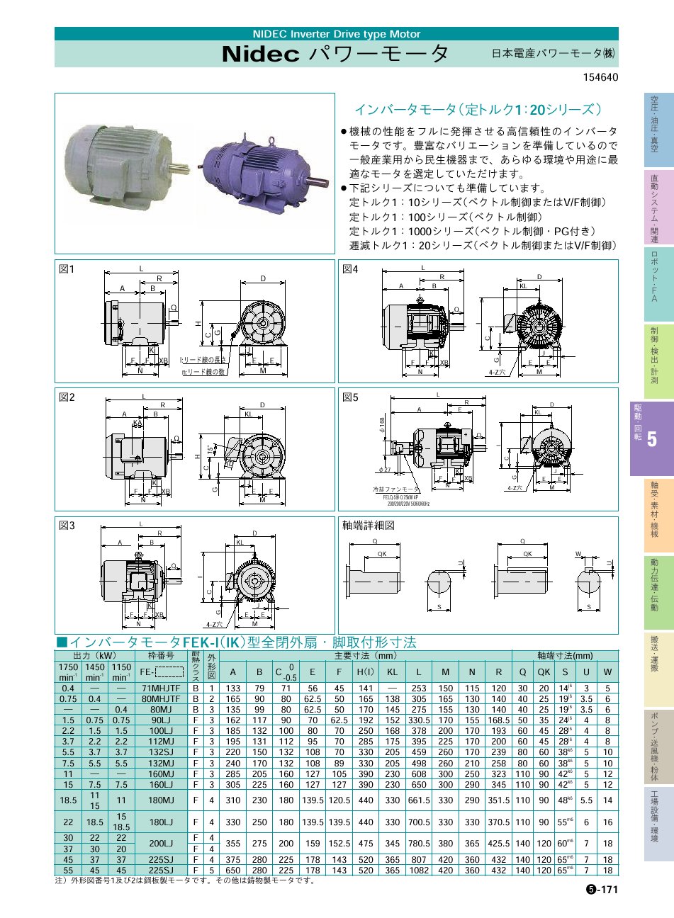 日本電産パワーモータ(株) インバータモータ P05-171 価格 駆動・回転制御機器